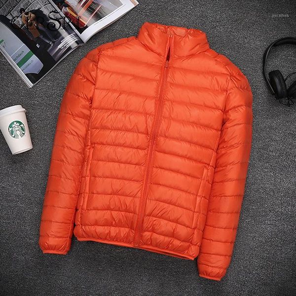 

european and american men's down jacket men's ultra-light oversized short down jacket thin section1, Tan;black