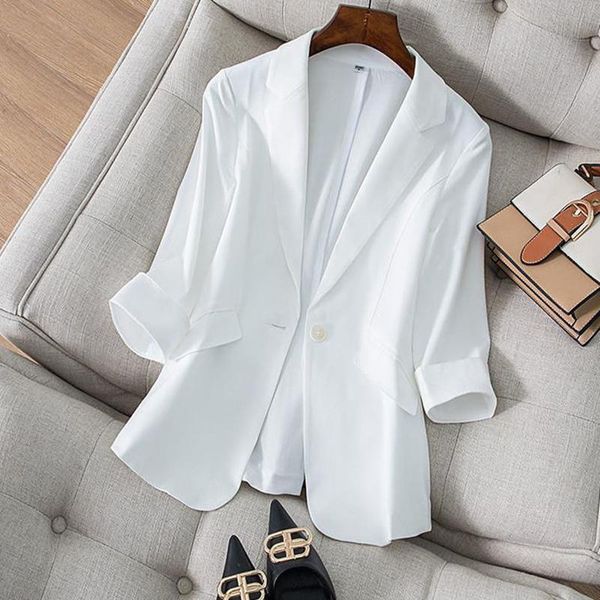 

women's suits & blazers women suit jacket female coat business formal elegant clothes spring autumn office ladies clothing casual, White;black