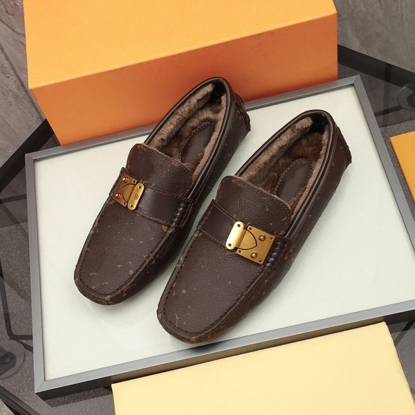 

women flat designer dress shoes 100% authentic cowhide metal buckle lady leather letter casual shoe mules princetown men trample lazy loafer, Black