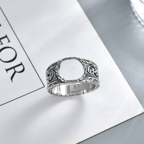 

plated silver ring king snake striped personality couple fashion linkb