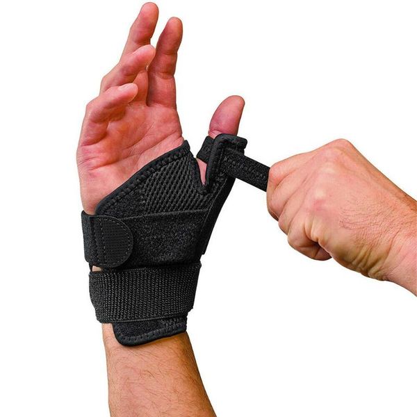 

wrist support sports band brace wrap adjustable gym strap carpal tunnel bandage, Black;red