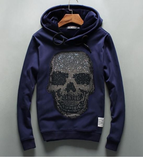 

2021 new hip hop hombre men diamonds thin fit outerwear with hood ck53, Black
