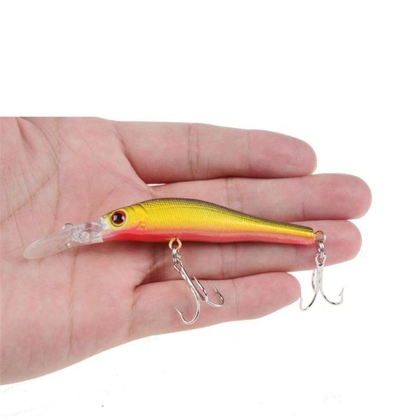 

1pcs new minnow fishing lure 9.5cm 6.7g hard artificial bait 3d eyes fishing wobblers japan plastic fish crankbait jllyth