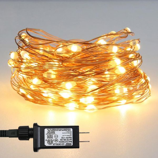 

strings led string light waterproof christmas garden home tree wedding decoration fairy starry lights with power adapter (uk,us,eu,plug)
