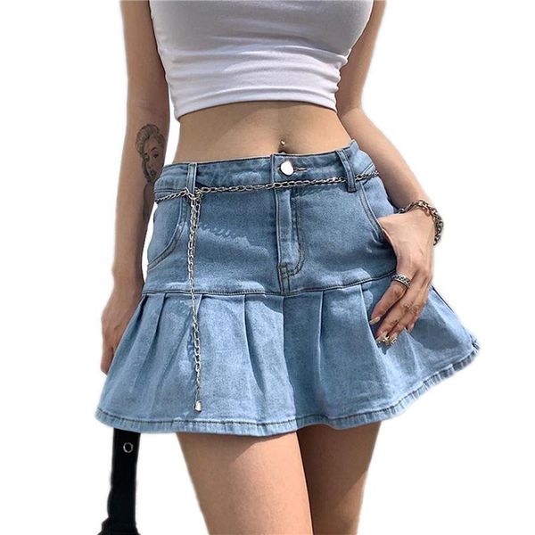 

skirts fashion women pocket solid color skirt ladies stylish denim for shopping daily wear tracksuit korean, Black