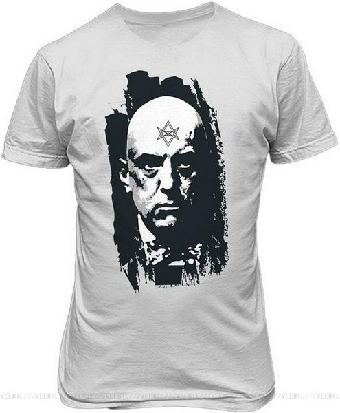 

men's t-shirts novelty graphic tee satanic occult luciferian t shirt men women street wear fashion, White;black