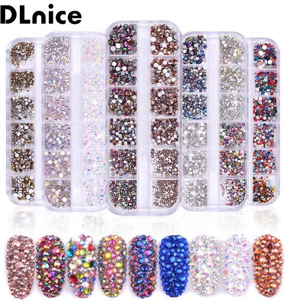 

nail art decorations 12 grid long strip boxed jewelry set high silver flat diamond ab water shiny for gilrs, Silver;gold
