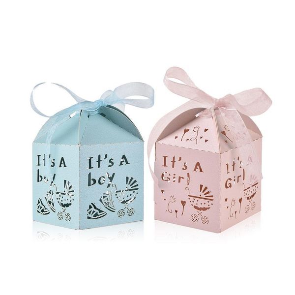 

gift wrap candy boxes and bags 50pcs baby shower party box wedding decoration #co