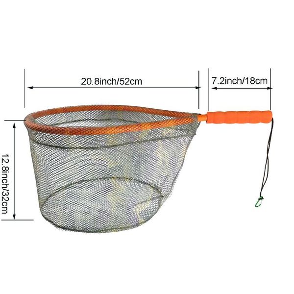 

aventik floating fishing net camouflage rubber coating landing net wade fishing
