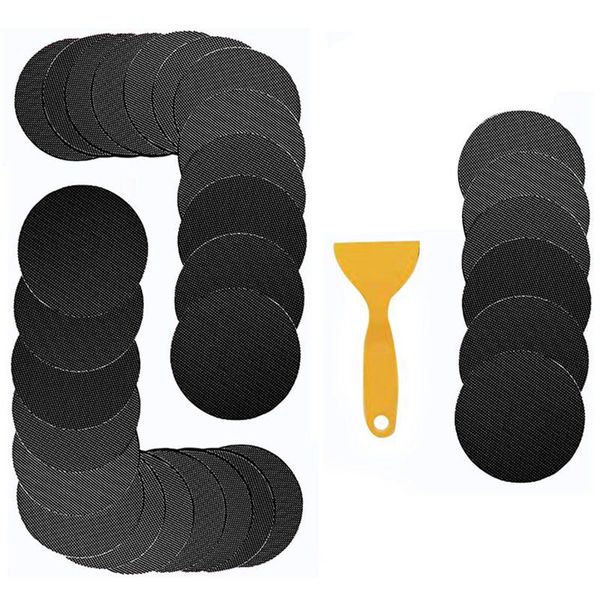 

bath mats bathtub non slip stickers, shower strips floor stickers safety treads (black-30pcs)