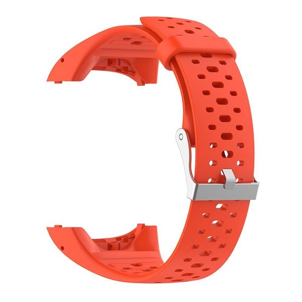 

watch bands band strap adjustable silicone wristwatch replacement accessories with tool for polar m400 m430, Black;brown