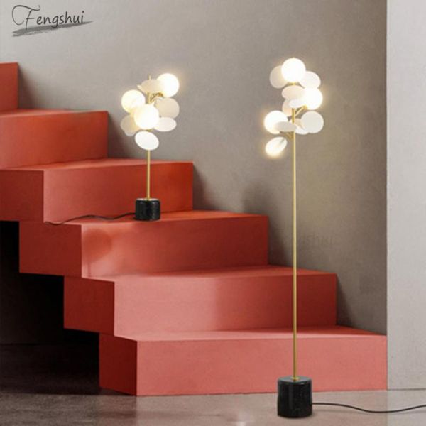 

modern led color petal floor lights loft indoor living room decoration standing lamp bedroom decor bedside floor lamp lighting