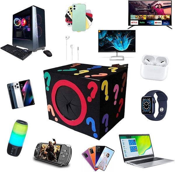 

mystery box electronics, boxes random, birthday surprise favors , lucky for adults gift, such as drones, smart watches-p
