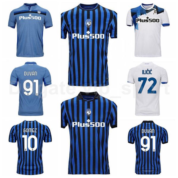 

atalanta 20 21 soccer 88 mario pasalic jersey 8 robin gosens 18 ruslan malinovskyi 2 rafael toloi muriel duvan gomez football shirt kits, Black;yellow
