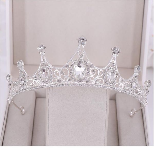 

new wedding hair accessories baroque rhinestone crystal crown wedding crown headdress bridal crown bridal hair accessori jllfcl, Silver