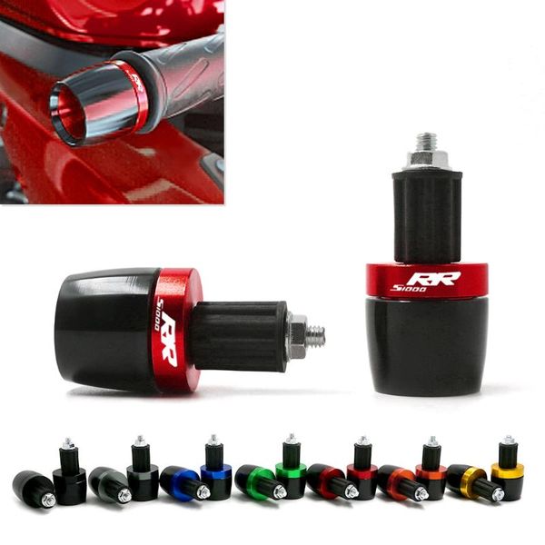 

7/8'' 22mm motorcycle universal handlebar grips handle bar cap end plugs slider for s1000rr s1000 rr s 1000 rr all years