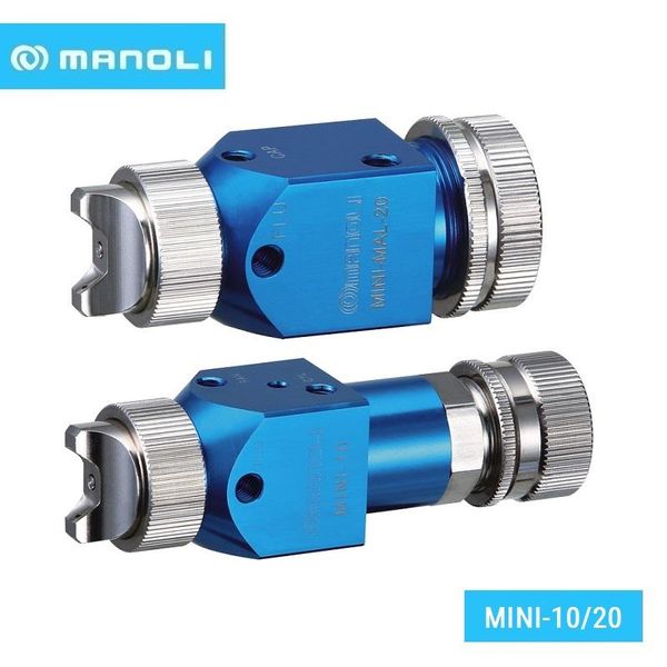 

professional spray guns manoli mini-10/20 automatic gun series for a tiny quantity of coating,pneumatic tool, high precision mini