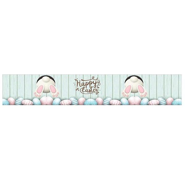 

easter blue tablecloth,35x183cm spring break tail tablecloth suitable for indoor home kitchen decoration