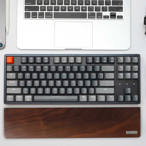 

keychron k8 wooden palm rest for k8 bluetooth mechanical keyboard