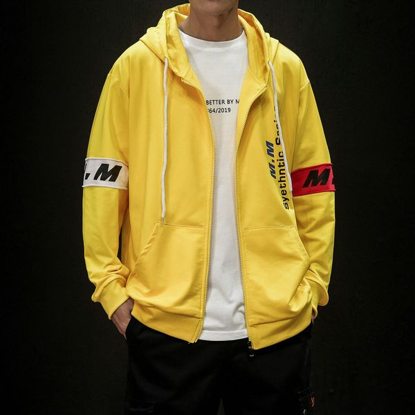 

jacket autumn 2021 fashion brand hooded men's casual youth large coat, Black;brown