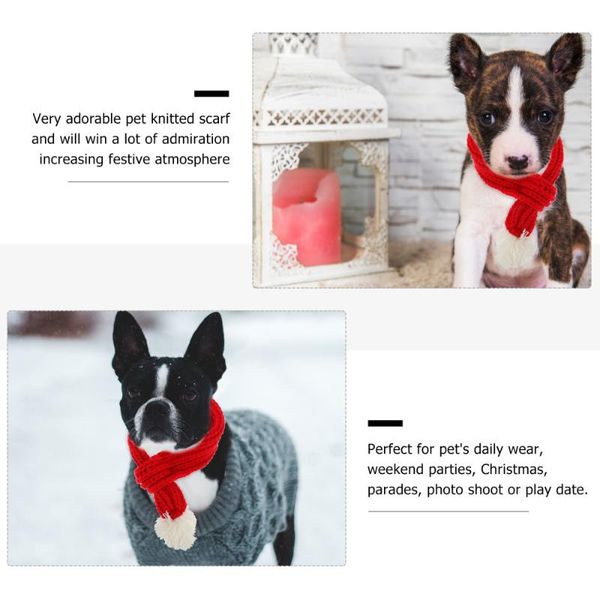 

cat costumes 1pc unique dog christmas scarf durable pet knitted decorative bib