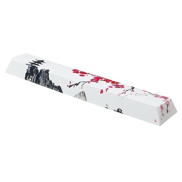 

five-sided dyesub 6.25u novelty keycap pbt pagoda plum blossom space bar