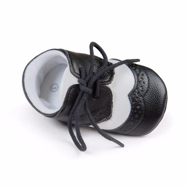 

first walkers romirus infant prewalkers shoes sneakers baby boy hard sole pu leather crib non-slip