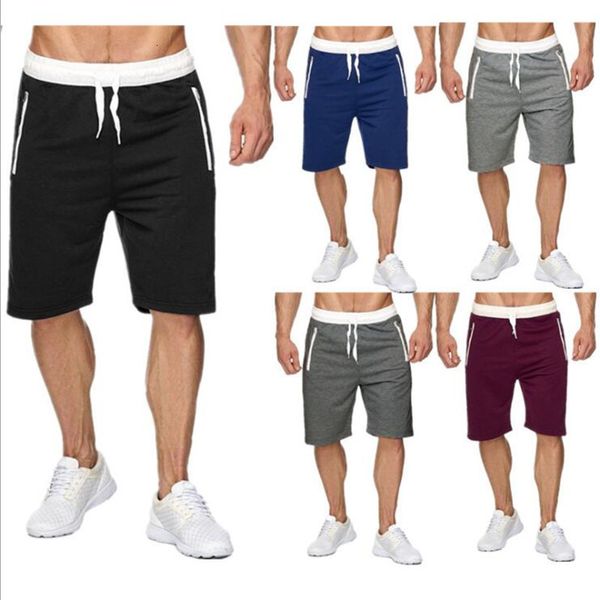 

fashion ummer fire breathing sports casual comfortable size fitness men bodybuilding shorts, White;black