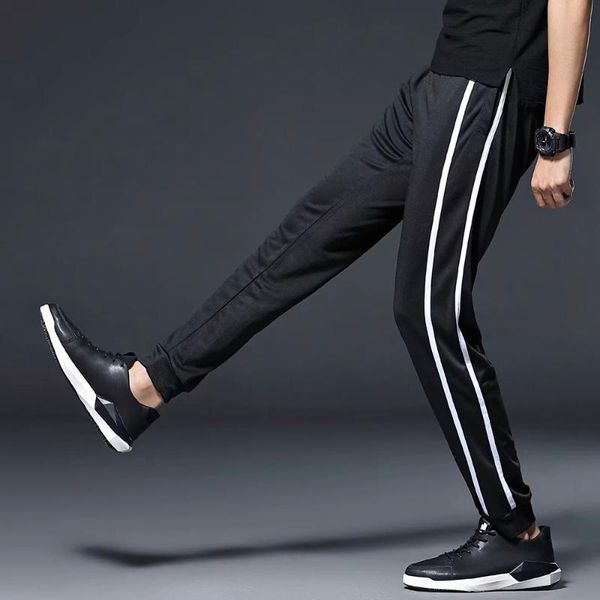 

running pants jogging men's boys sports pocket athletic football soccer training gym legging elasticity trousers, Black;blue