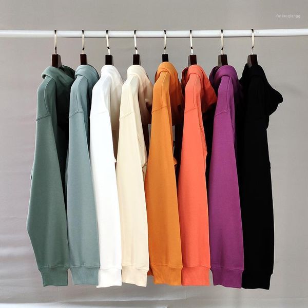 

women's jackets pt58 autumn and winter men's pullover hoodie pure cotton loose shoulder couple coat, Black;brown