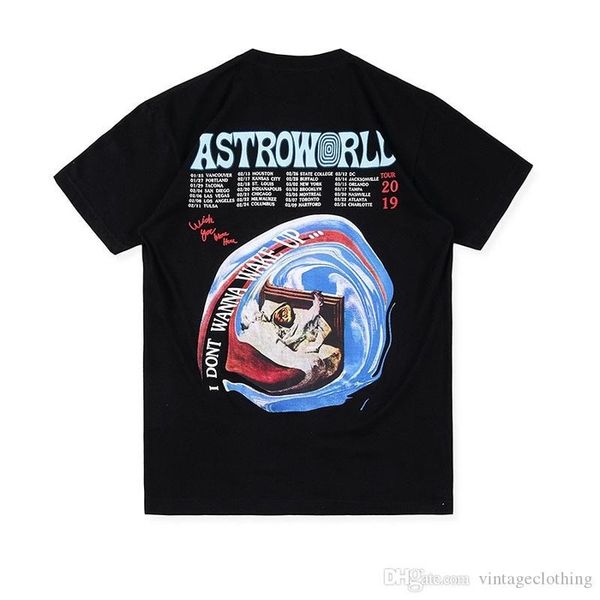 

astroworld tour travis scott summer o-neck mens tshirts short sleeve black white mens t shirts, White;black