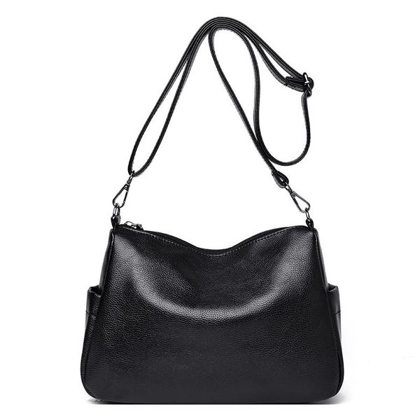 

evening bags korean style woman shoulder crossbody bag 2021 zipper tote handbags ladies cosmetic with black bread strap fashion