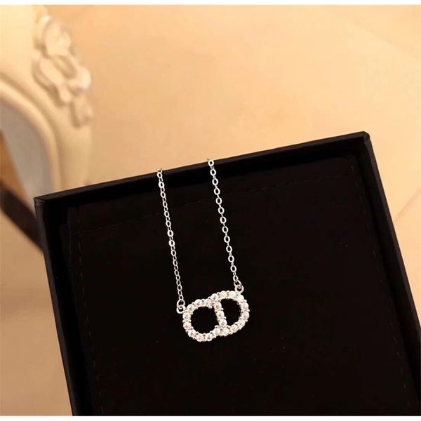 

special offer 75% off outlet online niche design letter with clavicle chain net red same high version necklace jewelry p3me, Silver