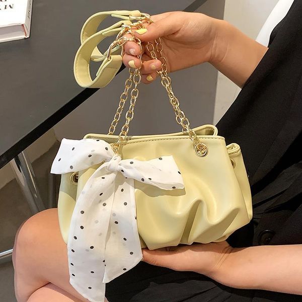 

evening bags crossbody bag shoulder female underarm designer handbag purse cloud chain women all-match fashion 2021 pu leather