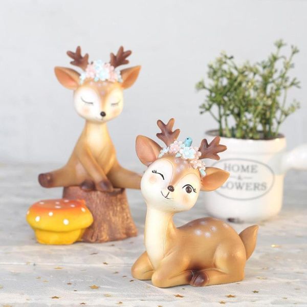 

other event & party supplies birthday cake sika deer ornaments cute simulated christmas home deskdecor baking supply artificial xmas gif