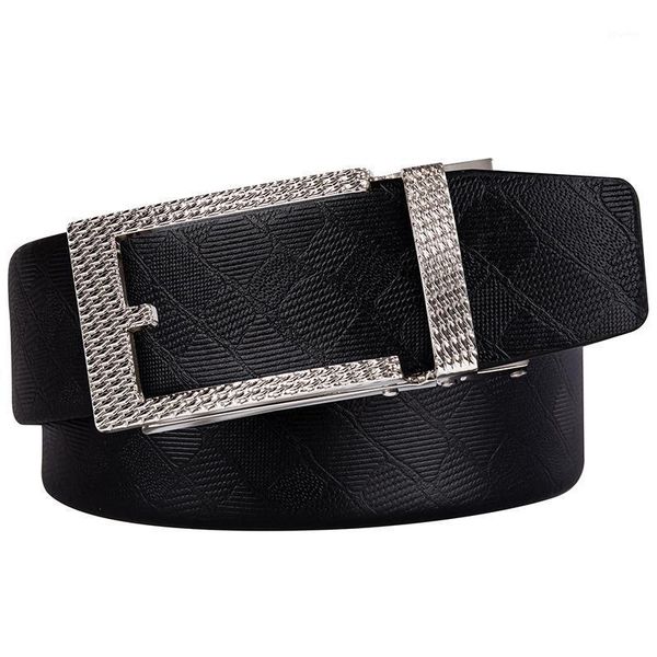 

belts 2021 fashion black for men waist belt automatic buckle ratchet genuine leather luxury designer gold strap1, Black;brown