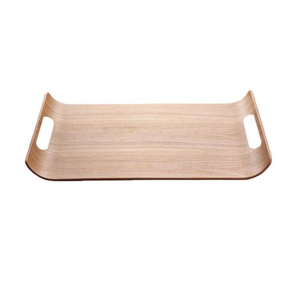 

kitchen storage & organization wooden square friut tray ashtree creative cake food serving with double handles for breakfast in bed party se