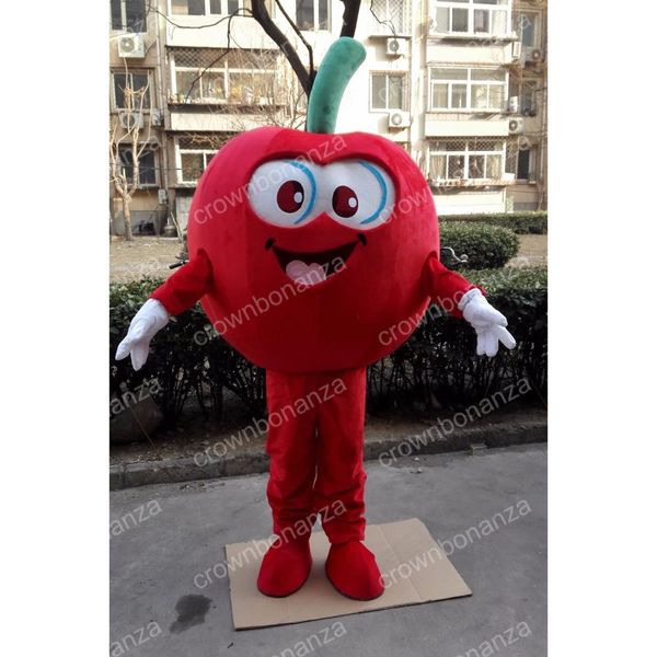 Halloween vermelho maçã mascote traje de alta qualidade desenhos animados anime tema caráter adultos tamanho Natal carnaval festa de aniversário outdoor outfit