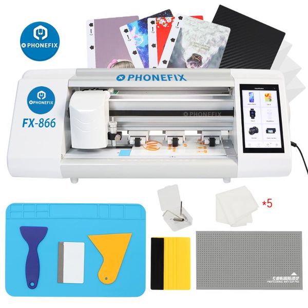 

power tool sets phonefix fx-866 auto laser film cutting machine hydrogel mobile phone screen front glass back cover protect cut