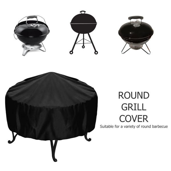 

tools & accessories bbq cover anti-dust waterproof duty grill rain protective barbecue round hood anti dust protector