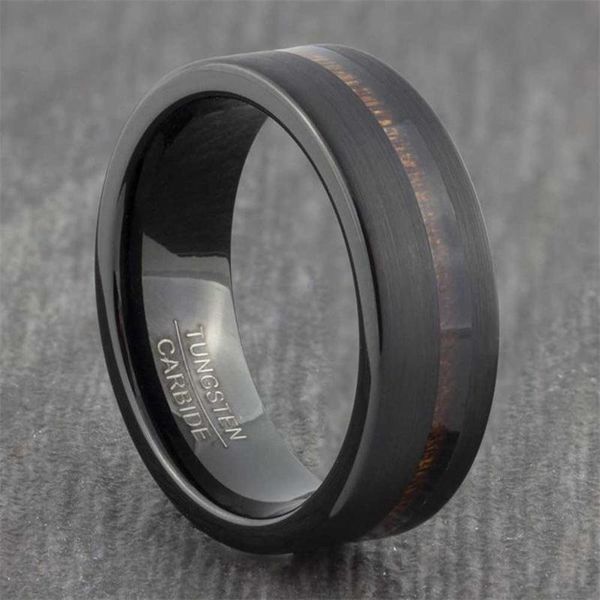 

cluster rings wood grain diy stainless steel punk women men biker jewelry gift drop in stock, Golden;silver