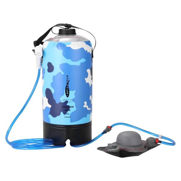 

outdoor bags 10l portable bath bag pvc large capacity shower products camping equipment with upgrade air pump
