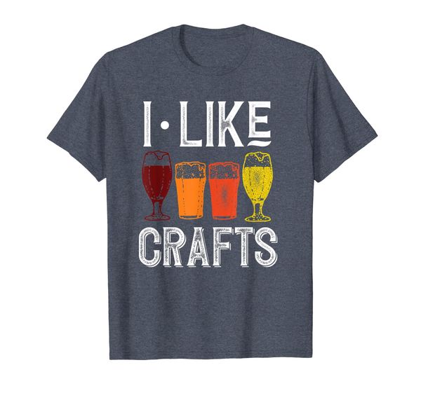 

i like crafts funny vintage brewer craft beer shirt, White;black