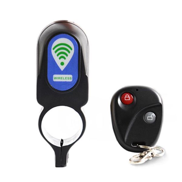 

bike locks alarm 110db audible sound lock (black)