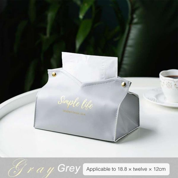 

tissue boxes & napkins leather deskcase toilet car anti-moisture pumping paper container living room napkin holder home office storage b