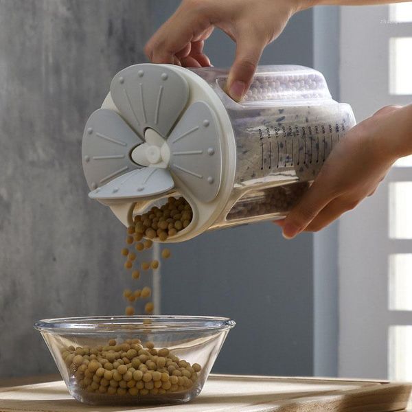 

storage bottles & jars creative sealed plastic boxes containers kitchen organizer household items miscellaneous grain box