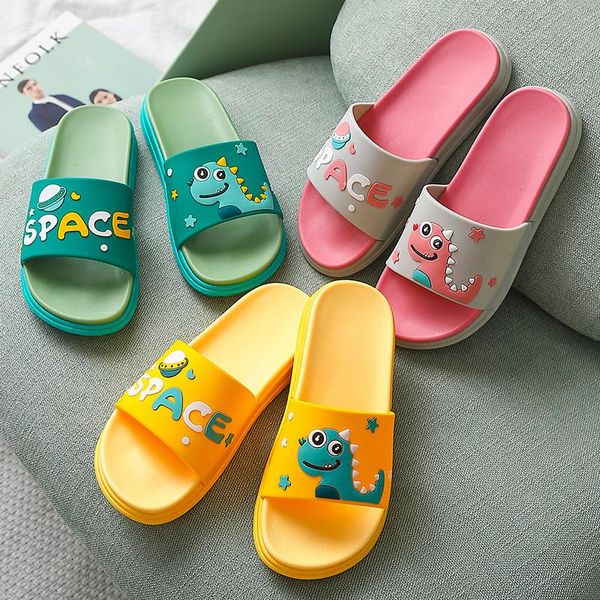 

slippers cute cartoon dinosaur women wear summer home soft shoe deodorant bathroom indoor non-slip wholesale, Black
