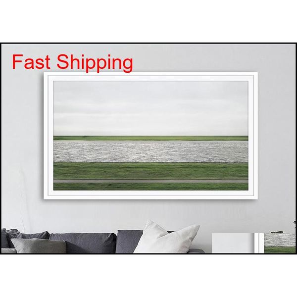 

andreas gursky pgraphy rhein ii art posters print p pap qyldhj tore2010