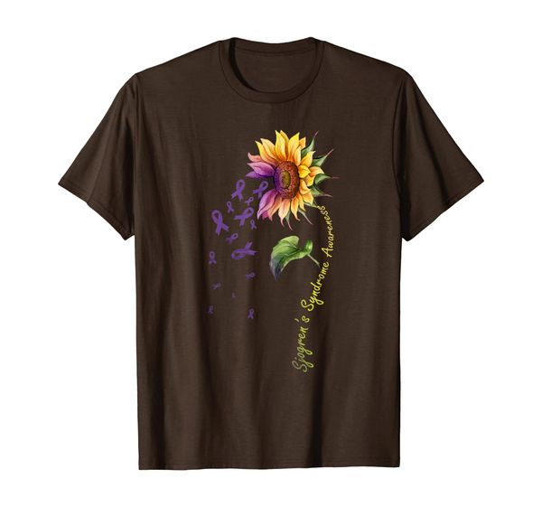 

sjogren's syndrome awareness sunflower shirt, White;black