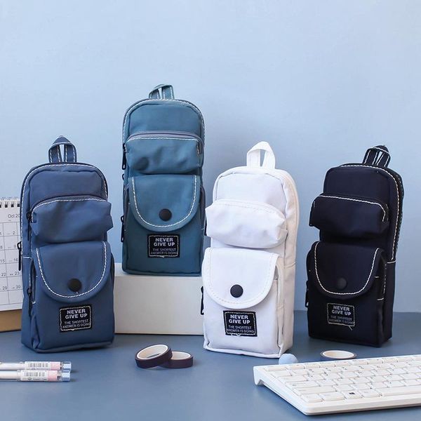 

pencil bags cool schoolbag shape case multi-bag stationery bag large capacity male and female student storage box